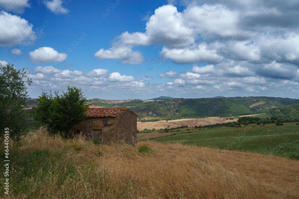 Rural landscape in Tuscany near Pienza