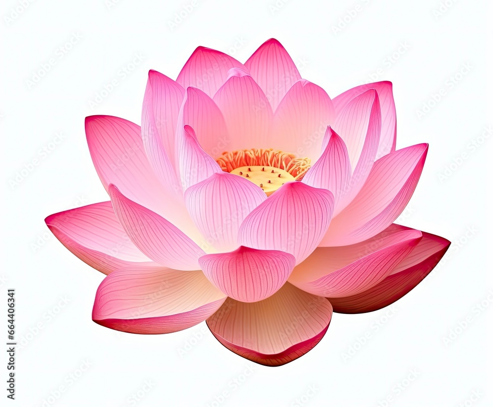 Lotus flower on white background. Lotus flower on white background.