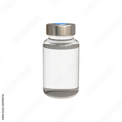 3D Realistic Bottle and Syringe. Coronavirus Vaccine,
 Injections, Hyaluronic Acid Closeup Isolated. Drug Ampoule Design Template,
 Mockup. Vaccination concept. 