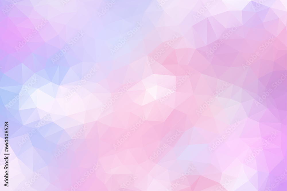 Obraz premium Pastel rainbow low poly triangle mosaic background , vector illustration for banner, web template, poster, backdrop, etc