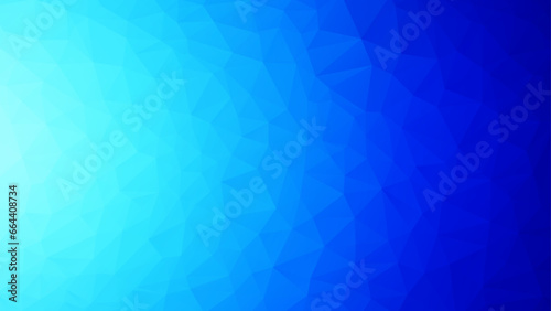 Abstract gradient blue turquoise low poly triangle mosaic background vector illustration.