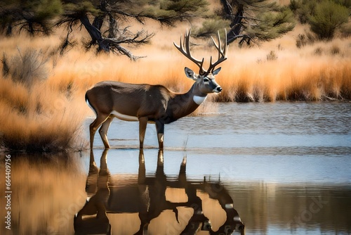 impala in the water