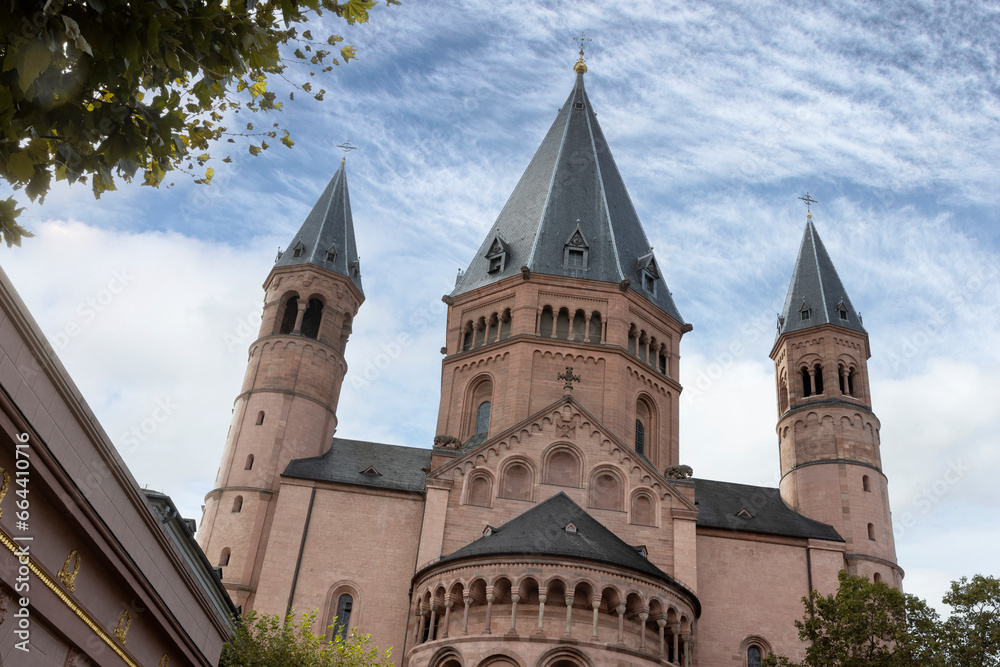 Cathedral of the City of Mainz Germany. Rhineland Palatinate. Church
