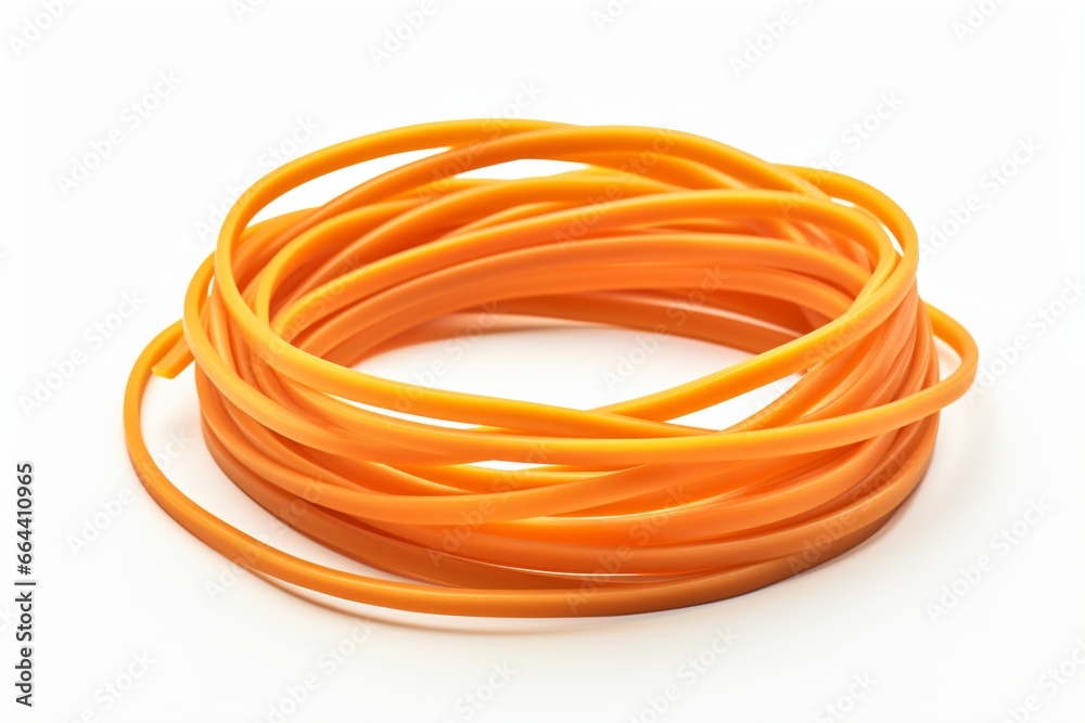 Rubber bands isolated on a white background Rubber bands isolated on a white background