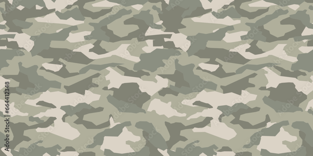 Trendy camouflage military pattern. Vector camouflage pattern for trendy clothing design. - obrazy, fototapety, plakaty 