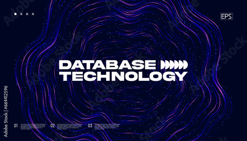 Big data abstract backgorund. Data funnel ai network background. 