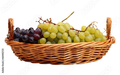 Handmade Woven Basket with White Background transparent png