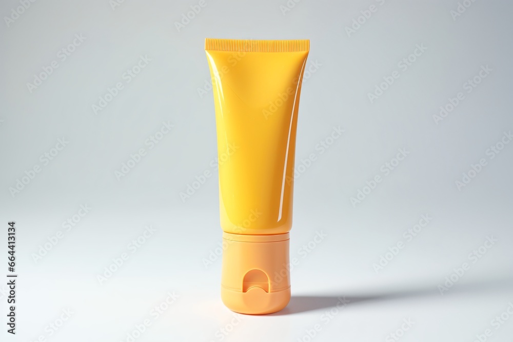 Template for a beauty cosmetic product tube Template for a beauty cosmetic product tube