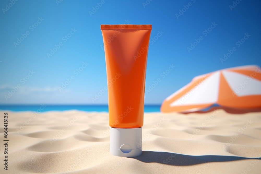 Template for a beauty cosmetic product tube Template for a beauty cosmetic product tube