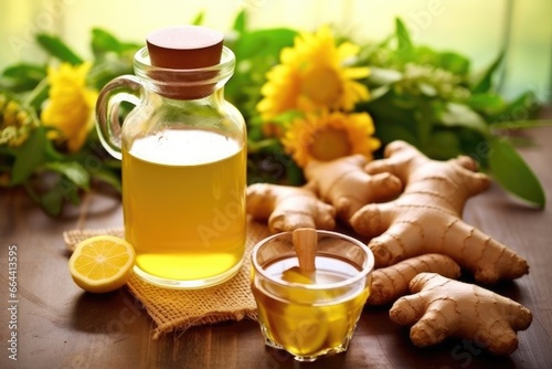 Tea with Ginger and Lemon for Health and Immunity