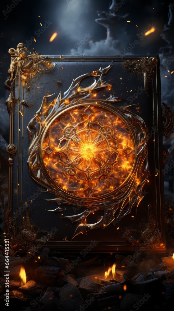 Obraz premium the cover of the book of dark spells