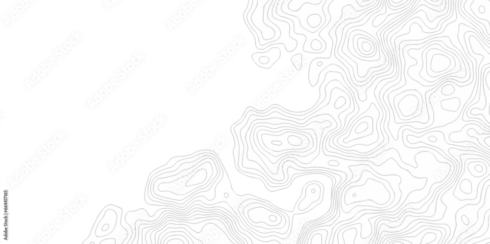 Abstract pattern with lines topographic map background. Topography and ...