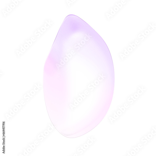 Pastel Abstract Transparent Blob