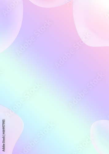 Pastel Gradient Wallpaper With Bubbles