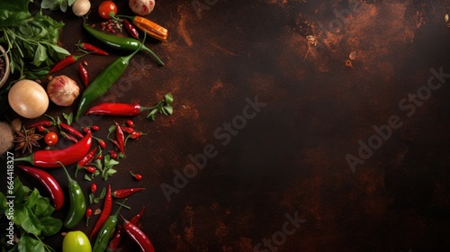 Hot Pepper for Flavorful Dishes Top View