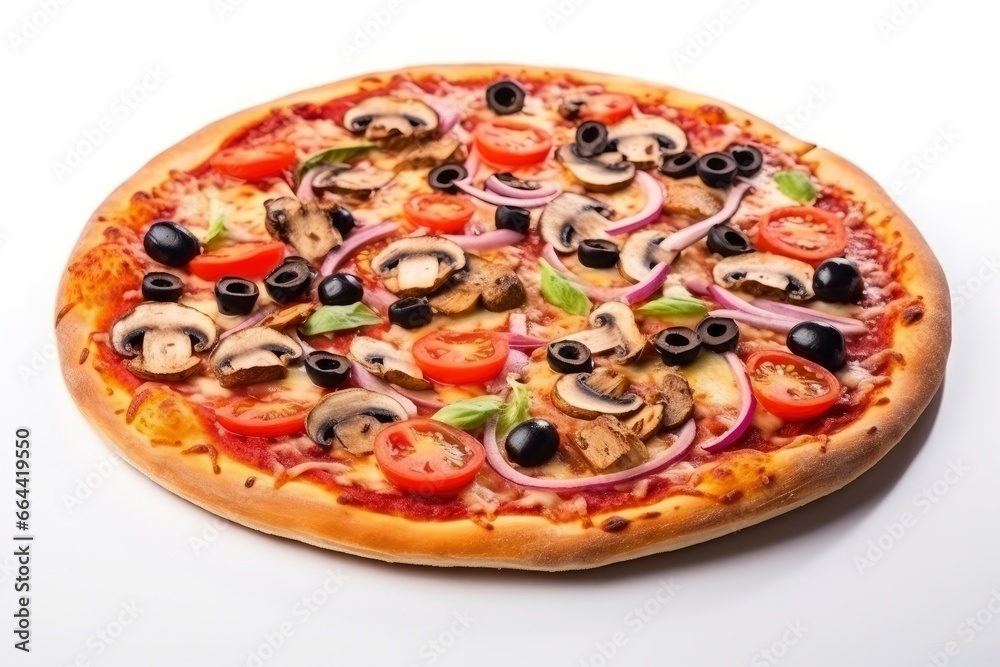 Pizza isolated on white background. Pizza isolated on white background.
