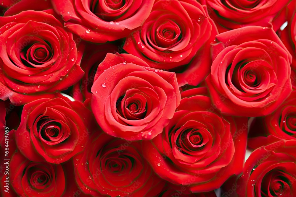 Red Rose Background for Valentine's Day. Red Rose Background for Valentine's Day.