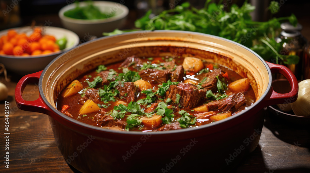 A traditional goulash stew