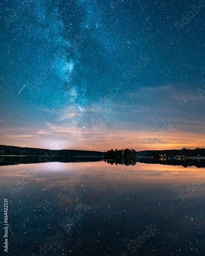 nightscape over the lake