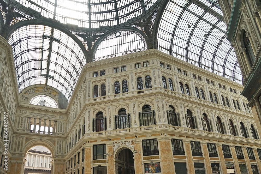 Obraz premium Umberto I Gallery in Naples, Campania, Italy
