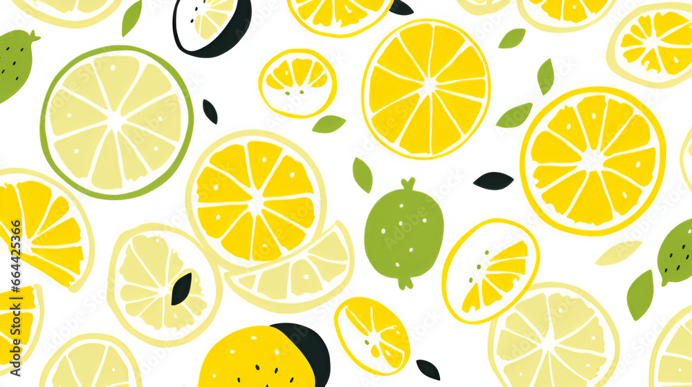 seamless pattern with lemons | generative ai seamless pattern with lemons | generative ai