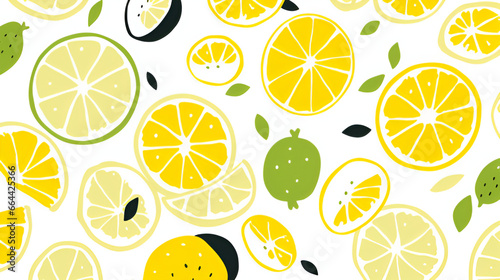 seamless pattern with lemons | generative ai