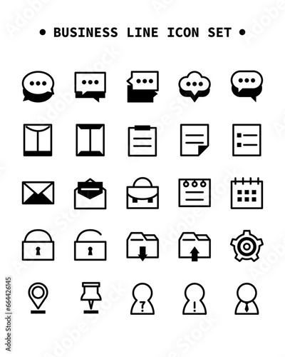 Simple Black Line Icon
