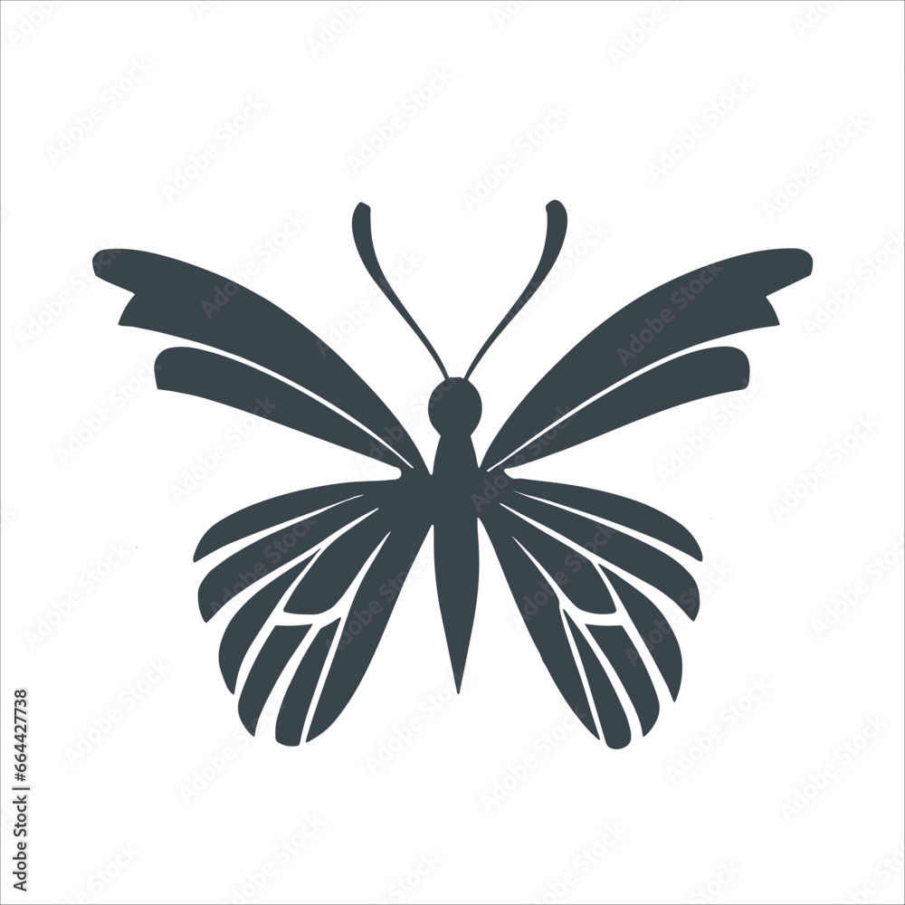 Butterfly symbolizing art design stock illustration