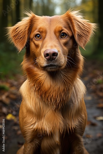 happy dog portrait nature © FryArt Studio