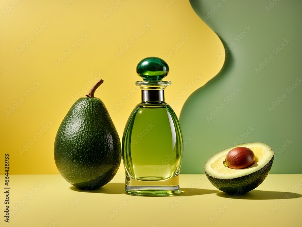 Avocado perfume concept Avocado perfume concept