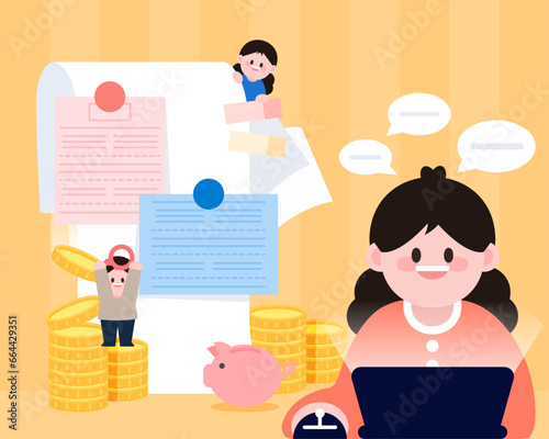 Illustration of monthly year-end settlement for 13 months