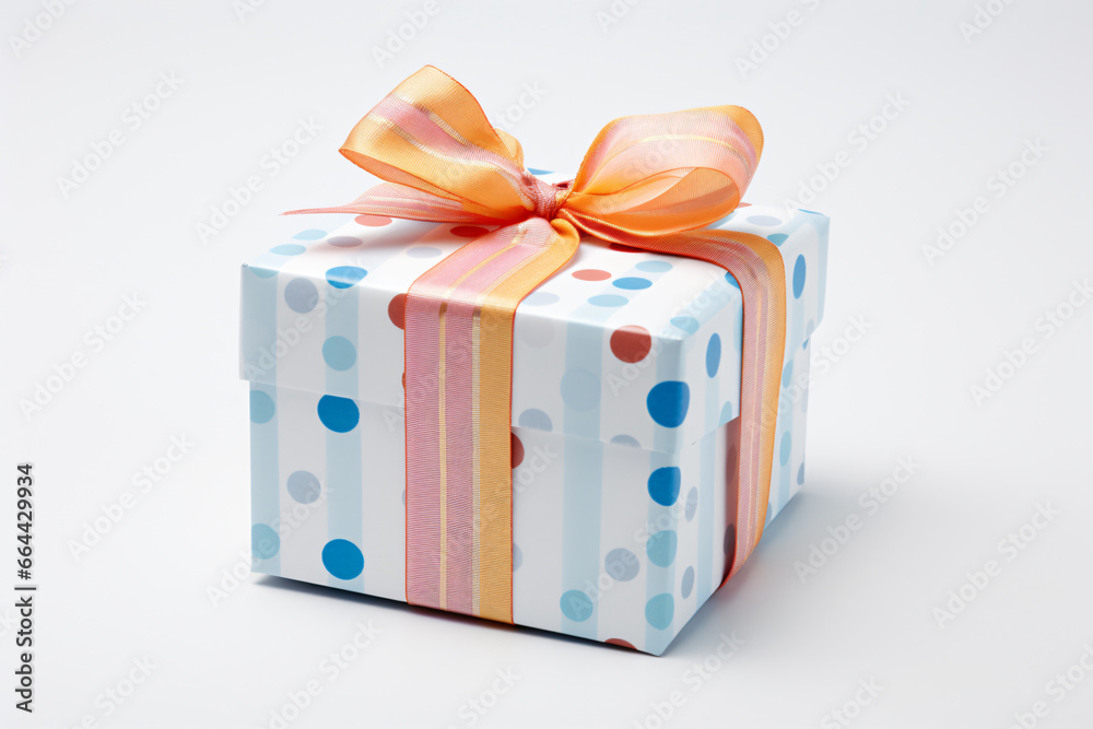 Obraz premium Christmas and New Year's Day , gift box white background