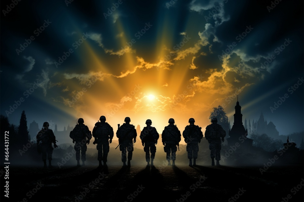 Soldiers silhouettes, the essence of valor, unveiled in Behind Enemy Lines
