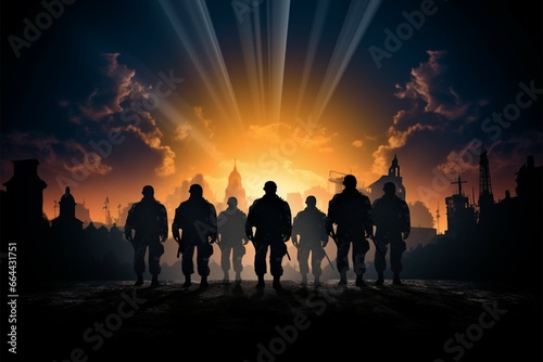 Soldiers silhouettes, the essence of valor, unveiled in Behind Enemy Lines © Muhammad Ishaq