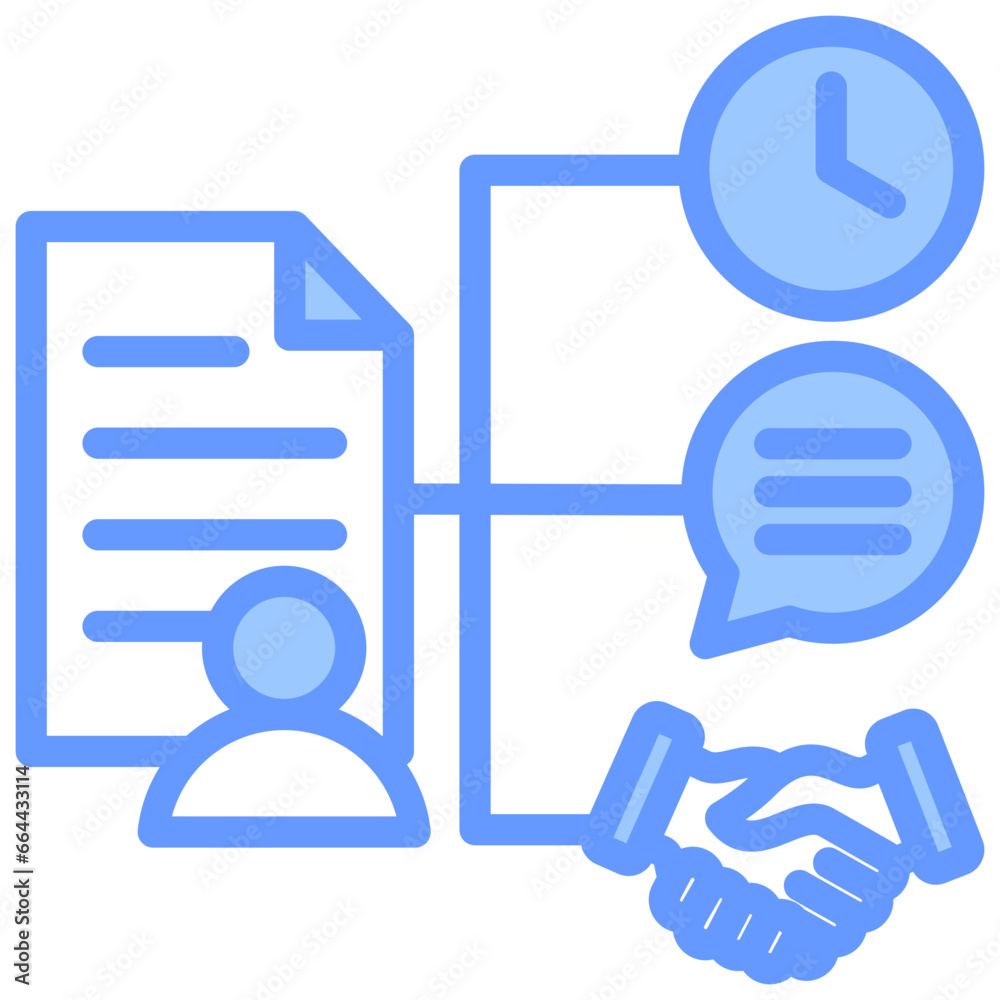 Project Management Skills Blue Icon Project Management Skills Blue Icon