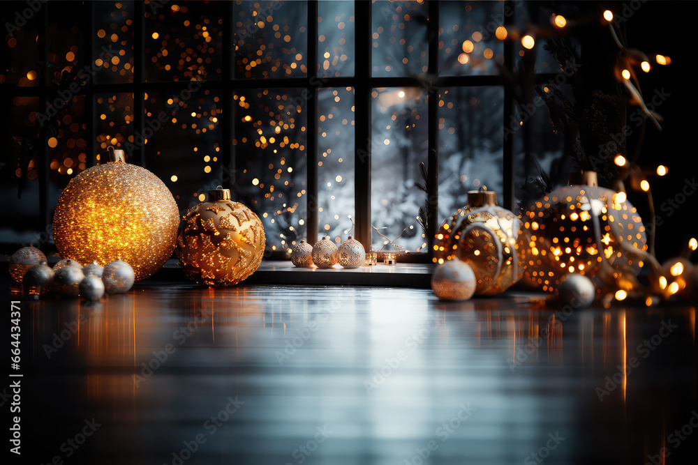 Christmas balls and the new year decorations. Indoor shot Christmas balls and the new year decorations. Indoor shot