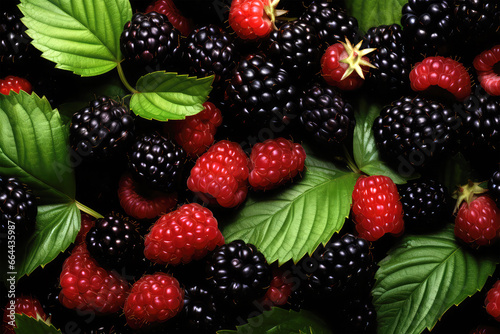 mulberry fruits on background photo