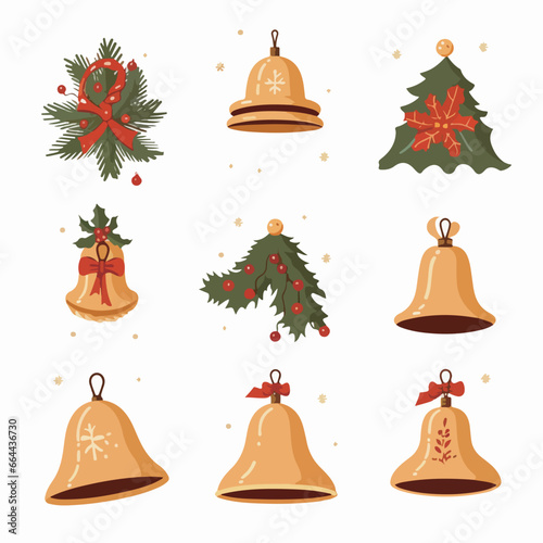 set of christmas bells