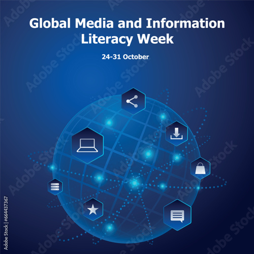 Tiny people share information obtained from smartphones with each other. Media Literacy. Factual, timely, targeted, clear, accessible, multilingual, and science-based information dissemination concept