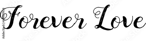Digital png text of forever love on transparent background