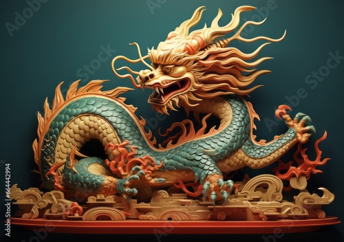 The dragon is the symbol of 2024. Year of the Dragon, Chinese New Year. © Mike