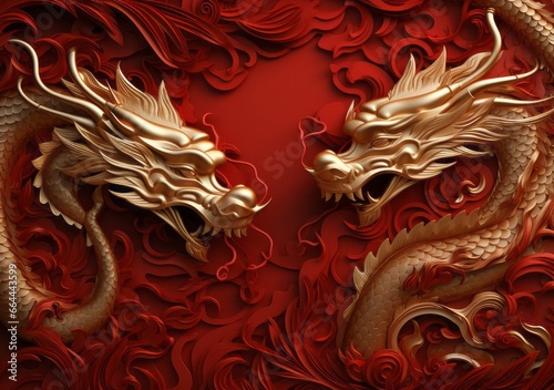 The dragon is the symbol of 2024. Year of the Dragon, Chinese New Year.