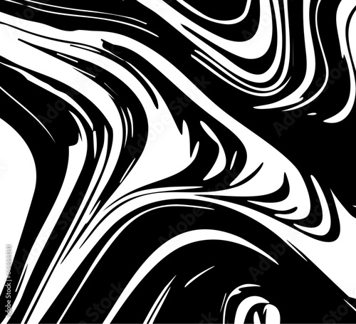 Liquid marble texture background black and white