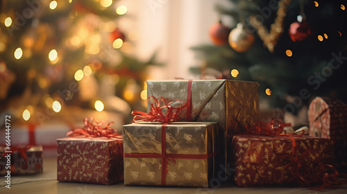 christmas tree and gifts