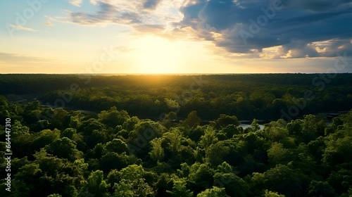 sunset in the mountains