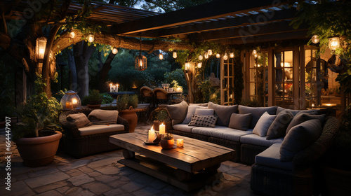 Cozy and inviting outdoor seating area © Putrasatria