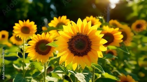 sunflower in the garden