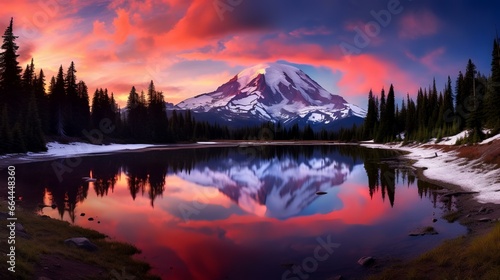 Tipsoo lake sunset