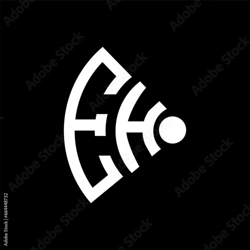 EH letter logo design.EH creative initial EH letter logo design. EH creative initials letter logo concept.
