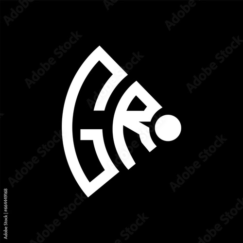 GR letter logo design.GR creative initial GR letter logo design. GR creative initials letter logo concept.
